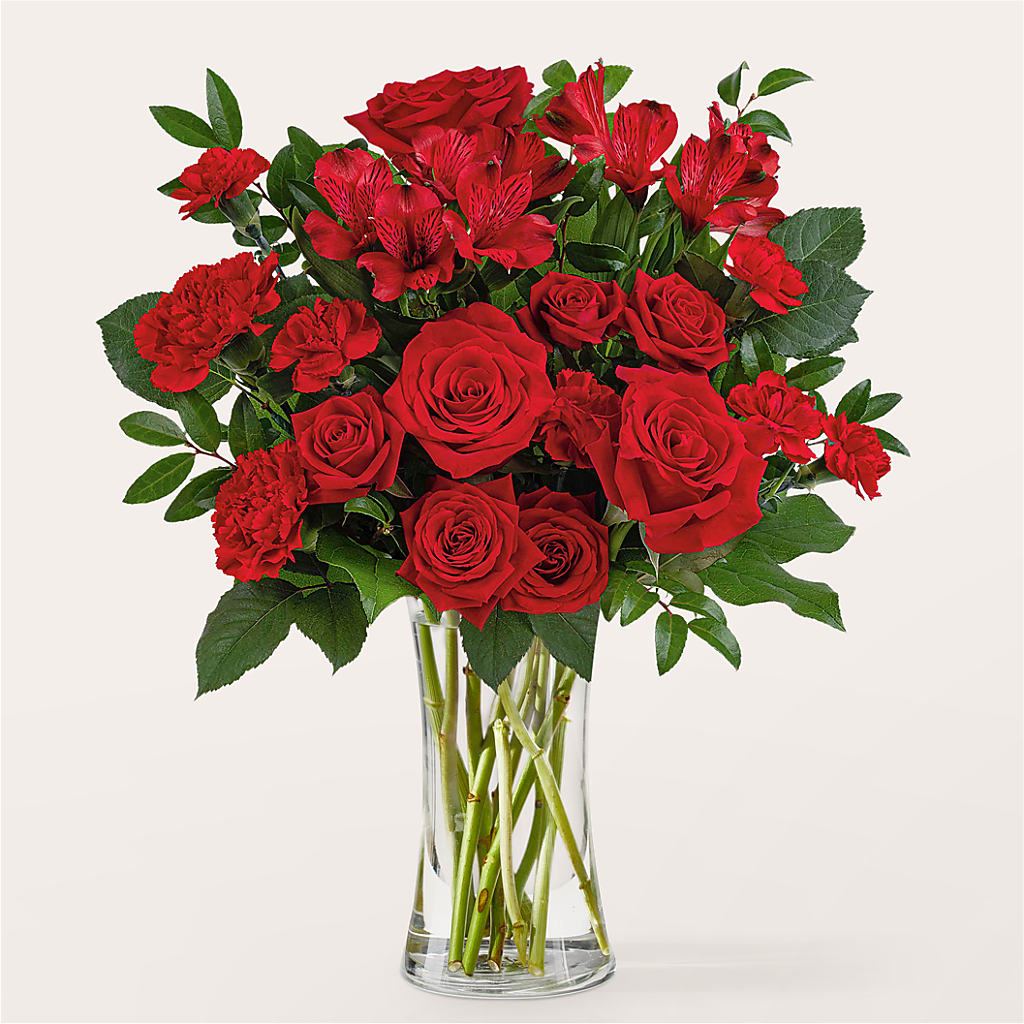 Brilliant Ruby Bouquet – My Dream Flowers, Bronx NY