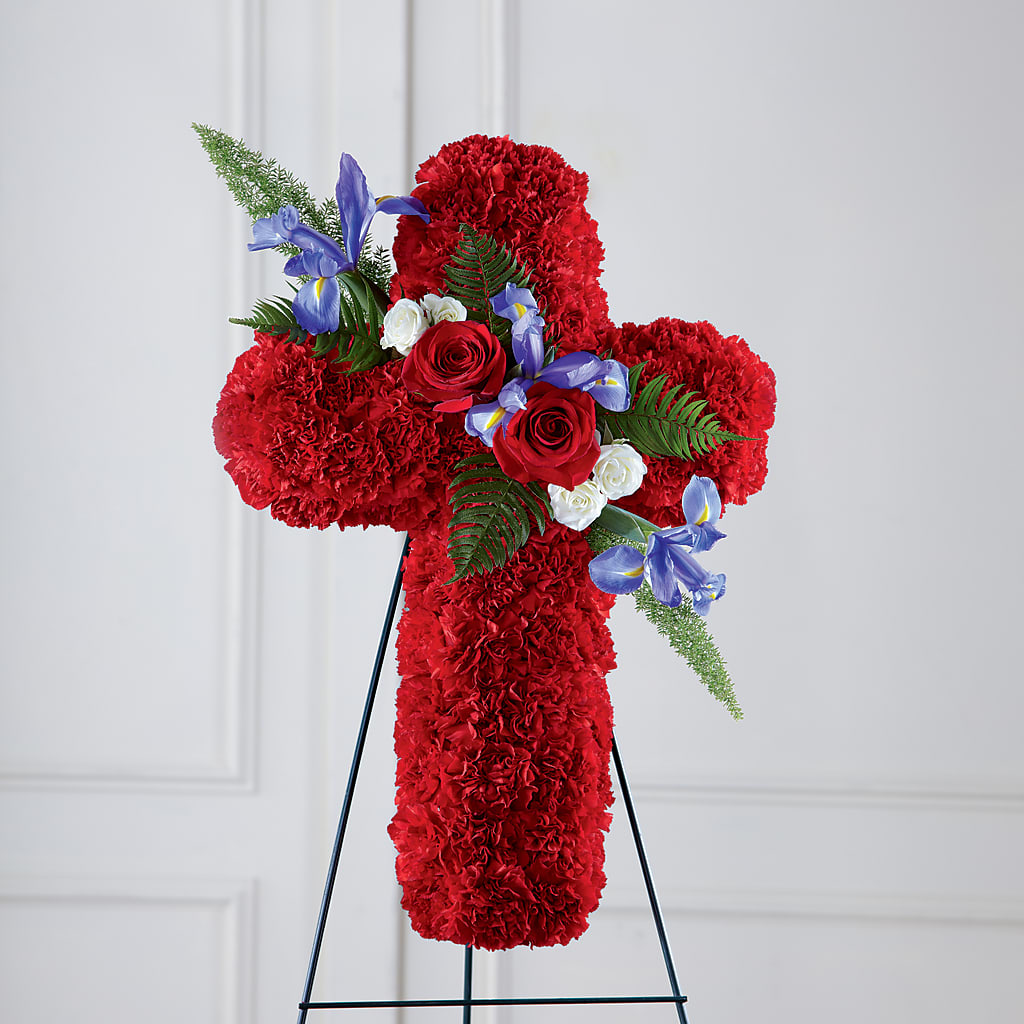 Faithful Hero Floral Cross – My Dream Flowers, Bronx NY