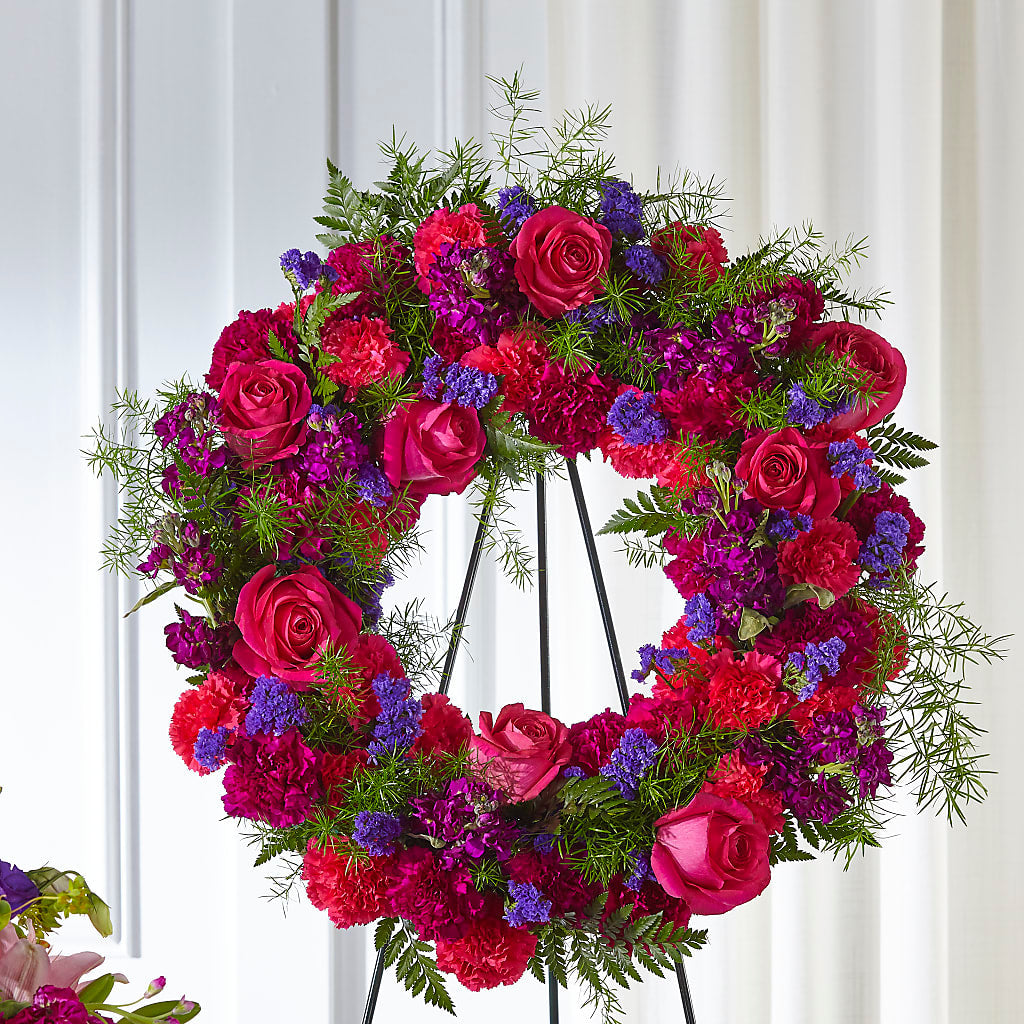 Calming Colors Wreath – My Dream Flowers, Bronx NY