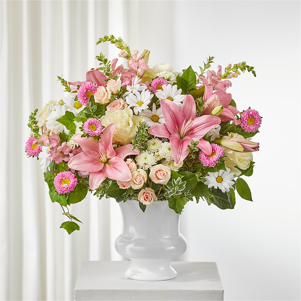 Empathetic Blooms Urn Arrangement – My Dream Flowers, Bronx NY