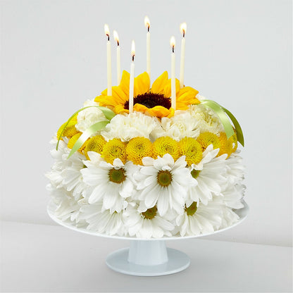Birthday Smiles Floral Cake –  My Dream Flowers, Bronx NY