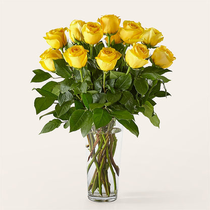 Long Stem Yellow Rose Bouquet –  My Dream Flowers, Bronx NY