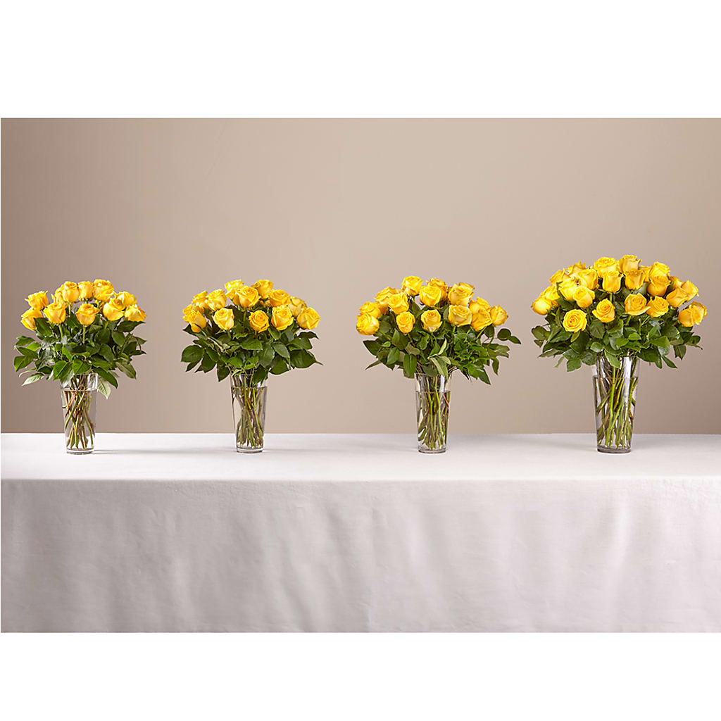 Long Stem Yellow Rose Bouquet –  My Dream Flowers, Bronx NY