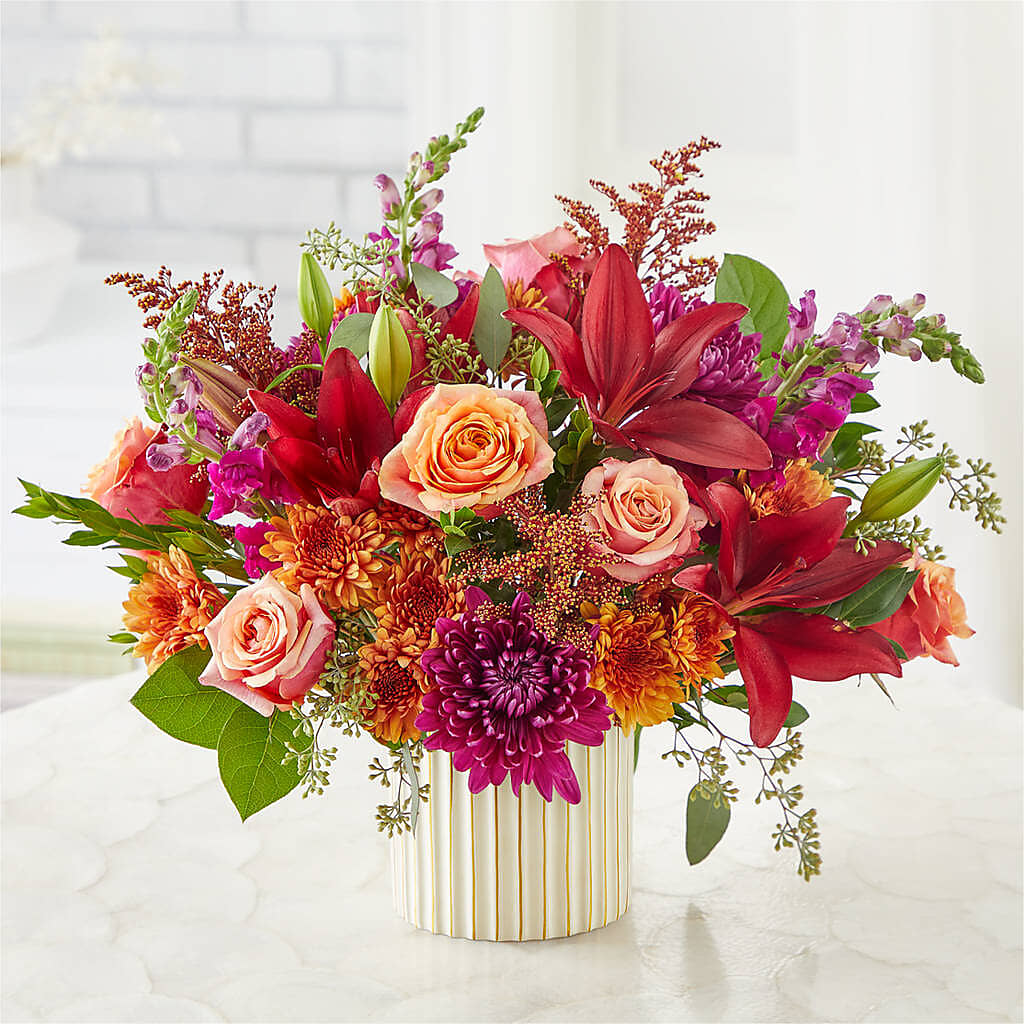 Burgundy Landscape Bouquet –  My Dream Flowers, Bronx NY