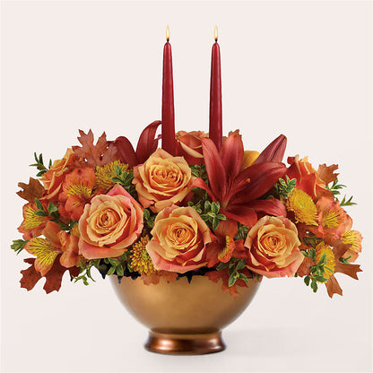 Harvest Table Centerpiece –  My Dream Flowers, Bronx NY