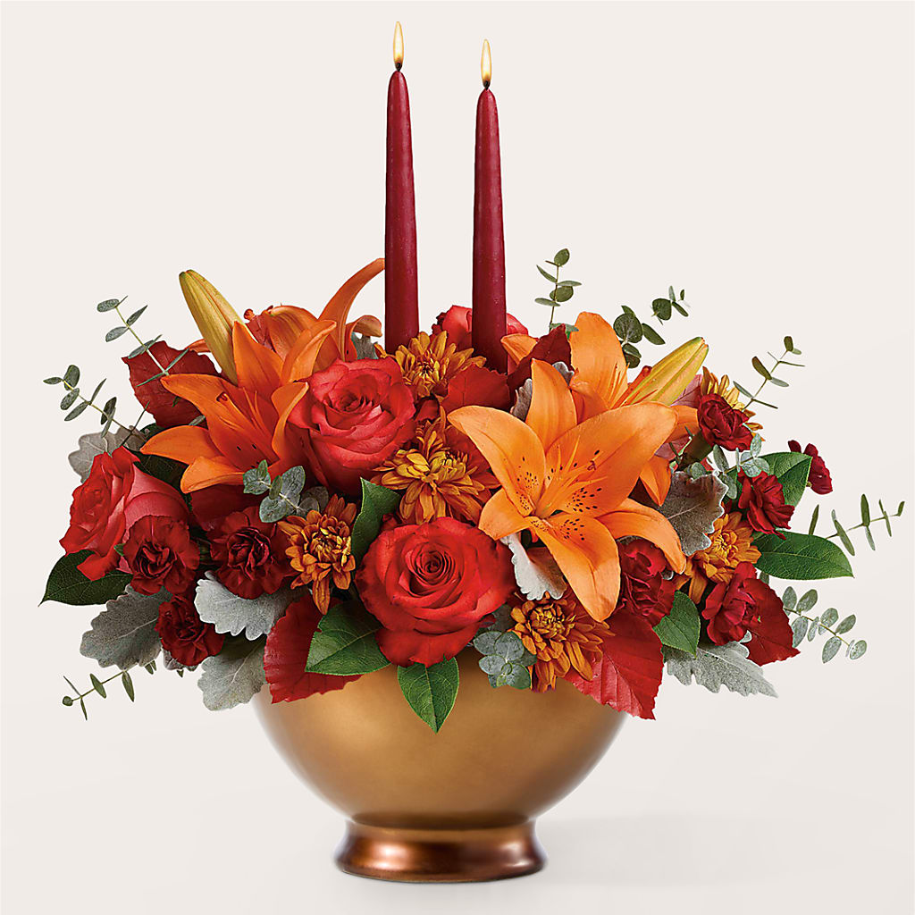Fruits of Fall Centerpiece –  My Dream Flowers, Bronx NY