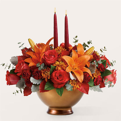 Fruits of Fall Centerpiece –  My Dream Flowers, Bronx NY