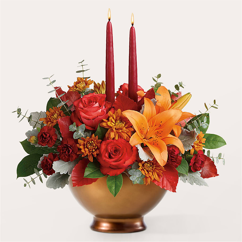 Fruits of Fall Centerpiece –  My Dream Flowers, Bronx NY