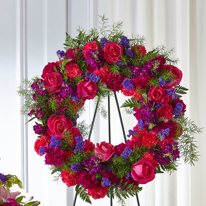 Calming Colors Wreath –  My Dream Flowers, Bronx NY