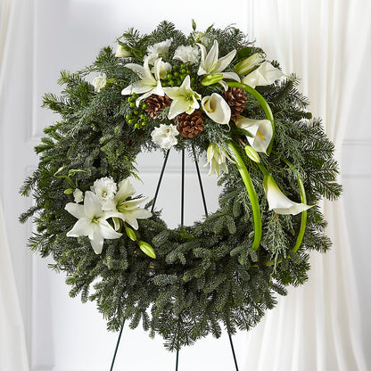 Greens of Hope Wreath –  My Dream Flowers, Bronx NY