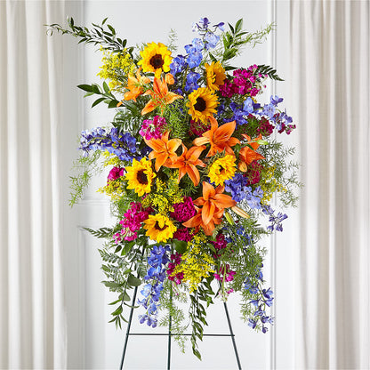 Sunlit Memories Standing Spray (Standard) –  My Dream Flowers, Bronx NY