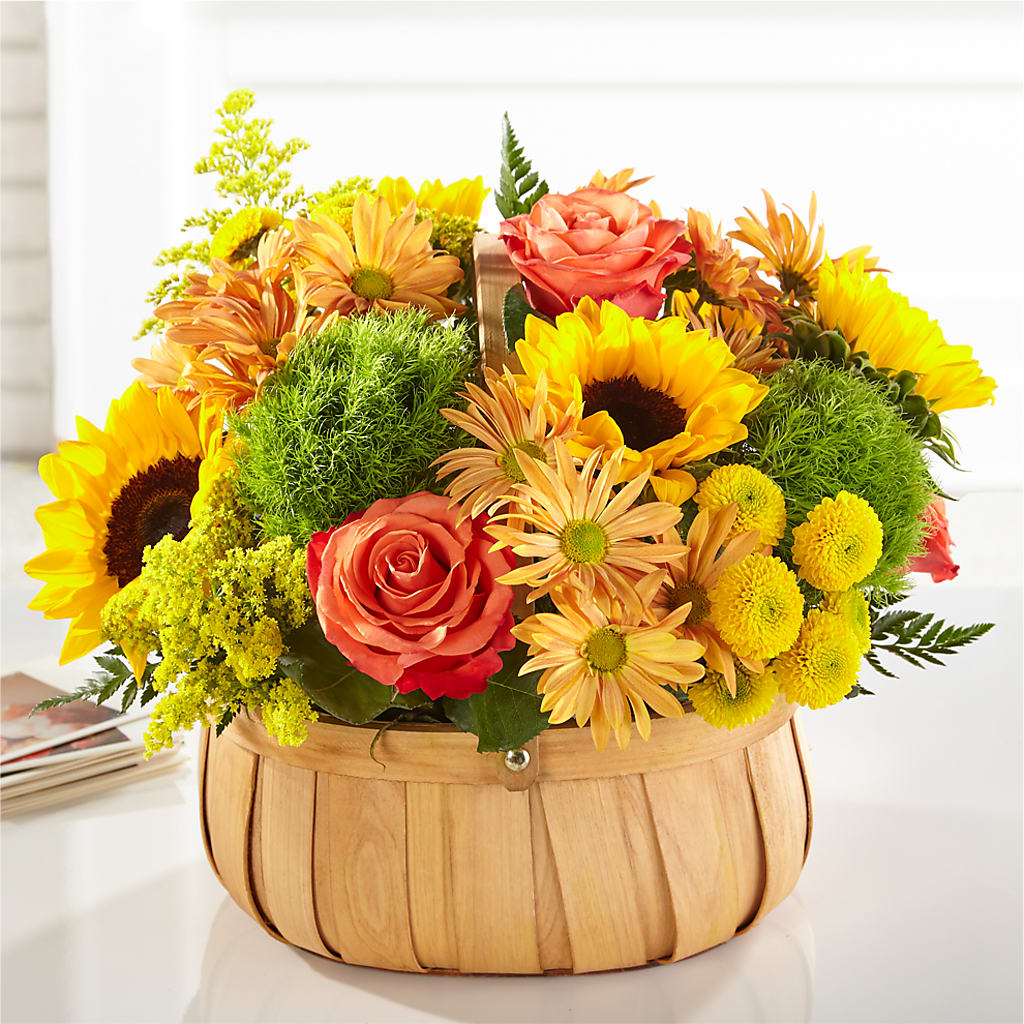 Harvest Sunflower Basket –  My Dream Flowers, Bronx NY