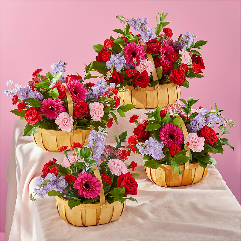 Pink Picnic Basket –  My Dream Flowers, Bronx NY