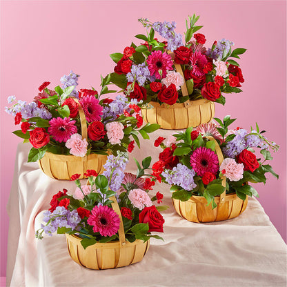 Pink Picnic Basket –  My Dream Flowers, Bronx NY