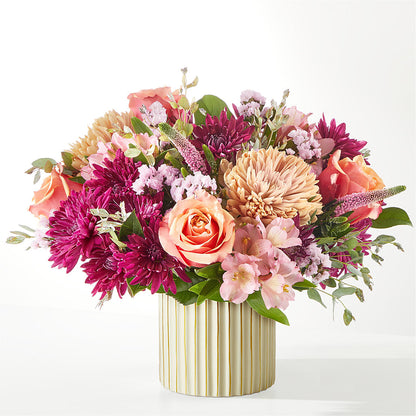 Berry Cobbler Bouquet with Ivory Vase –  My Dream Flowers, Bronx NY