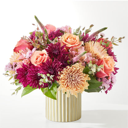 Berry Cobbler Bouquet with Ivory Vase –  My Dream Flowers, Bronx NY