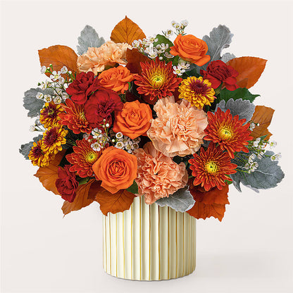 Merlot Bouquet with Ivory Vase –  My Dream Flowers, Bronx NY