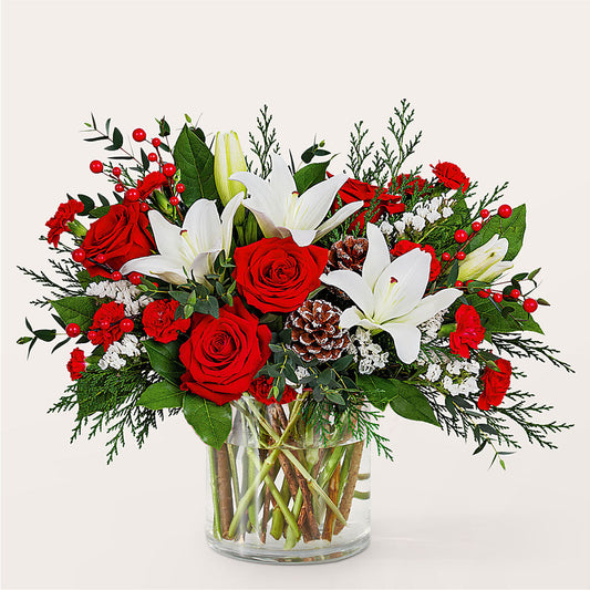 Best in Snow Bouquet –  My Dream Flowers, Bronx NY